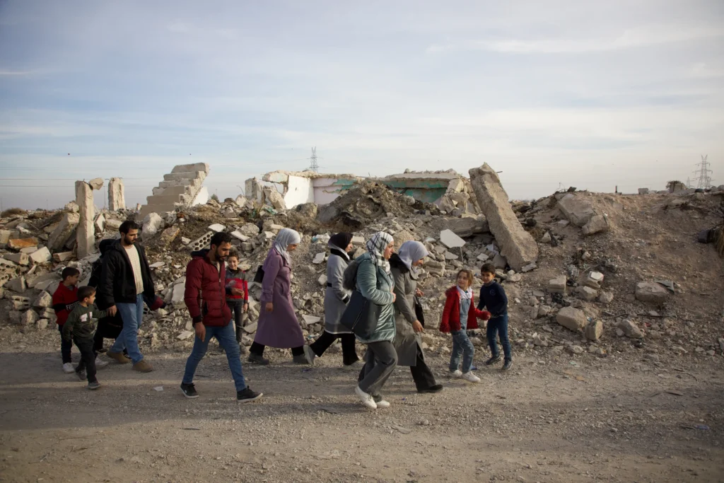 Trendsnip Figuring out where their homes once stood was a heartbreaking task for many people in Qaboun.