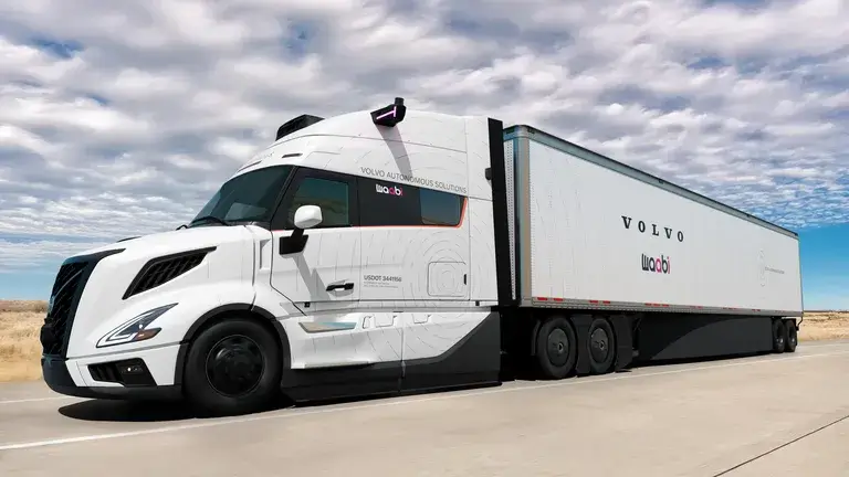 Self-driving truck integrating Waabi AI and Volvo manufacturing.