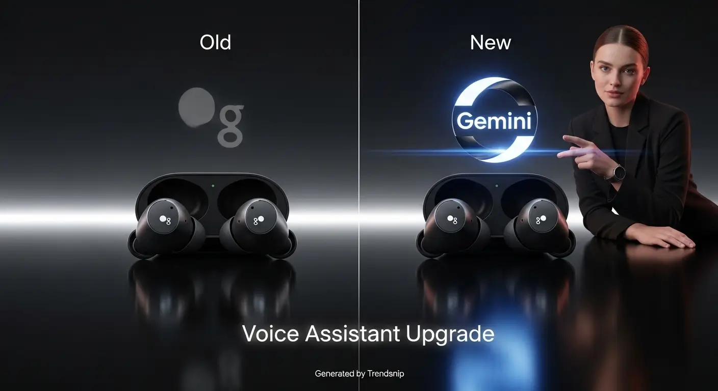 Trendsnip A person using the new stem-design Samsung Galaxy Buds 3 Pro