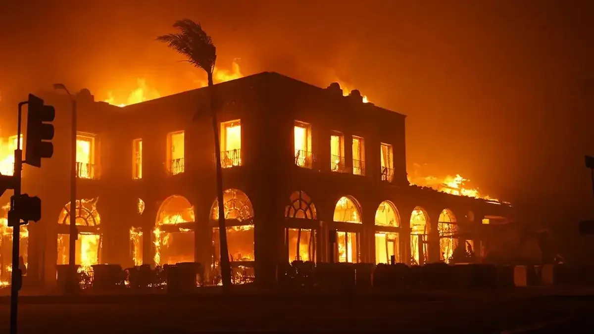 Palisades Fire in USA